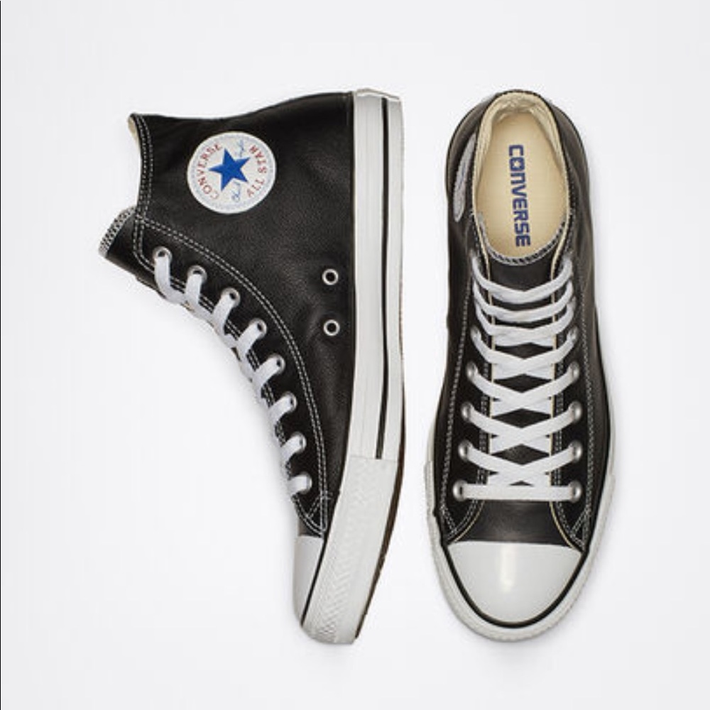 Men’s Leather Converse Hightops size 10